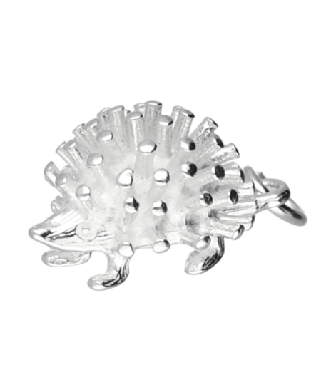 Zilveren Egel ketting hanger