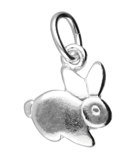 Zilveren Konijntje ketting hanger