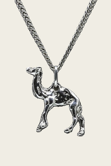 Zilveren Dromedaris ketting hanger