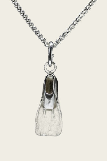 Zilveren Zwemvlies ketting hanger