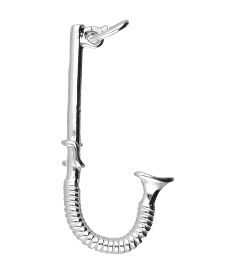 Zilveren Snorkel ketting hanger