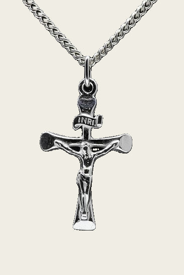 Silver Cross Corpus Necklace Pendant