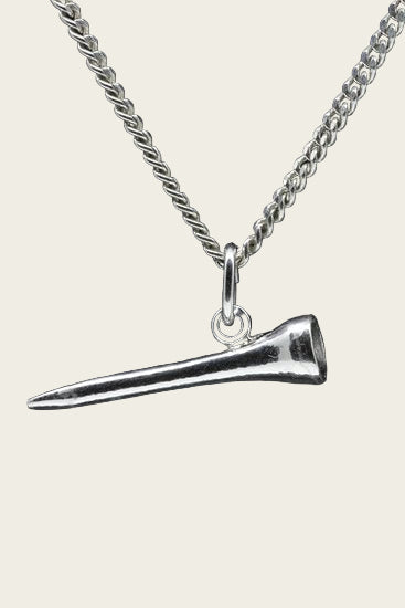 Zilveren Golf tee ketting hanger