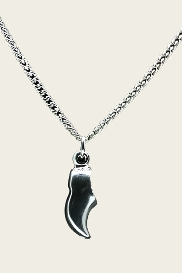 Zilveren Klomp ketting hanger - klein