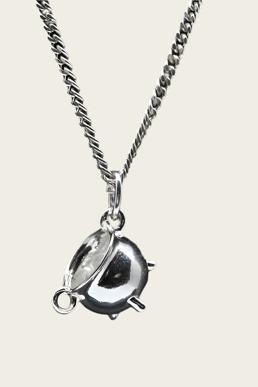 Zilveren Stoofpotje ketting hanger