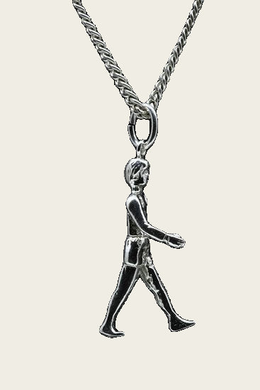 Zilveren Wandelaar ketting hanger