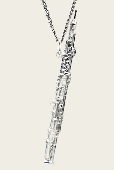 Zilveren Hobo groot ketting hanger