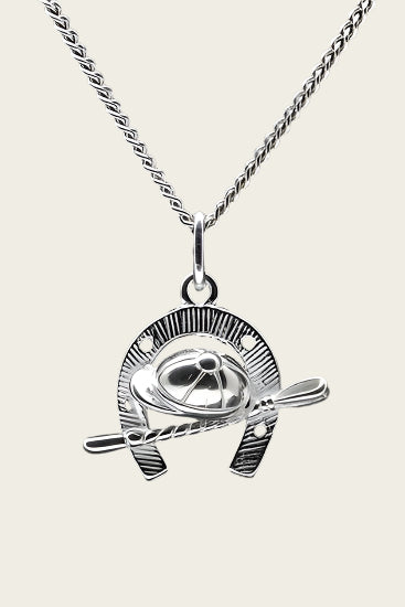 Zilveren Paardenhoef ketting hanger
