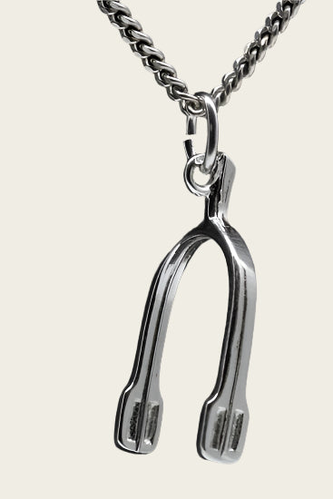 Zilveren Spoor ketting hanger - 2