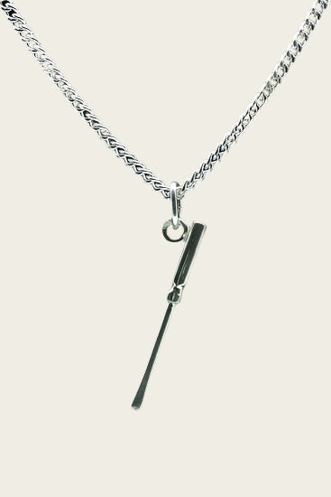 Zilveren Schroevendraaier ketting hanger - klein