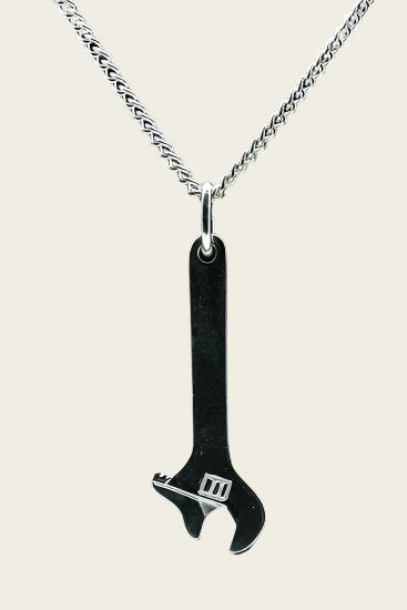 Zilveren Bahco ketting hanger - groot