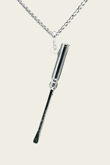 Zilveren Schroevendraaier ketting hanger - middel