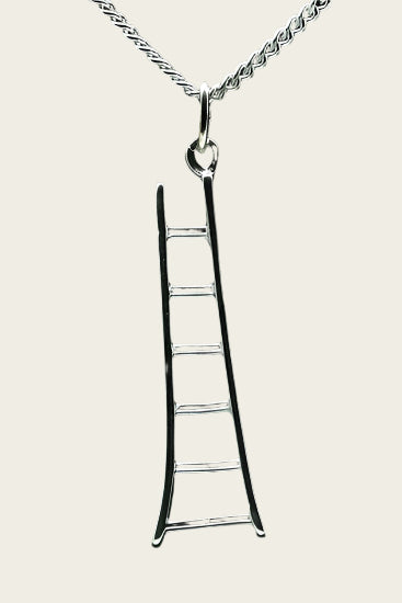 Zilveren Ladder ketting hanger
