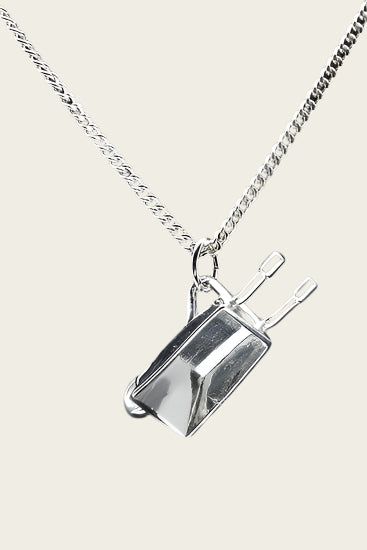 Zilveren Kruiwagen ketting hanger
