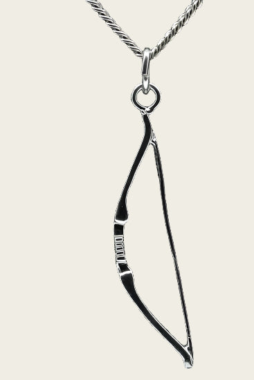 Zilveren Handboog ketting hanger