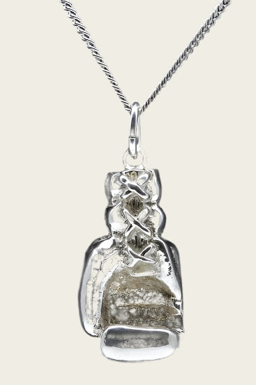 Zilveren Bokshandschoen XL ketting hanger
