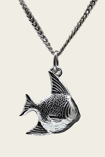 Zilveren Goudvis ketting hanger