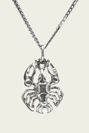 Silver Lobster Necklace Pendant