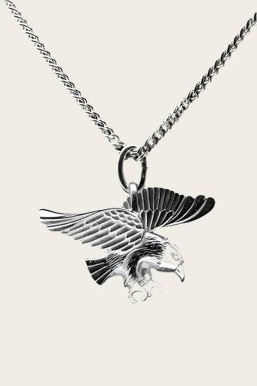 Zilveren Arend ketting hanger - 2