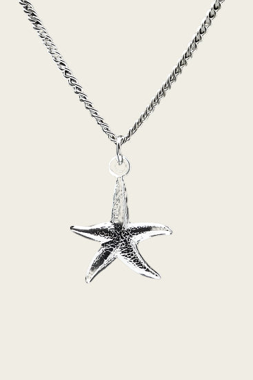 Zilveren Zeester ketting hanger - klein
