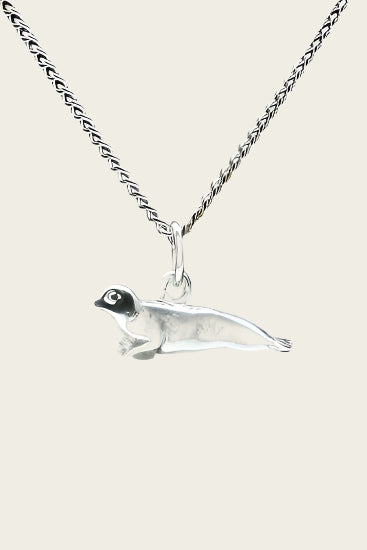 Zilveren Zeehond ketting hanger - 6