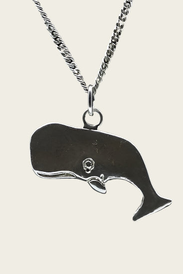 Zilveren Walvis ketting hanger