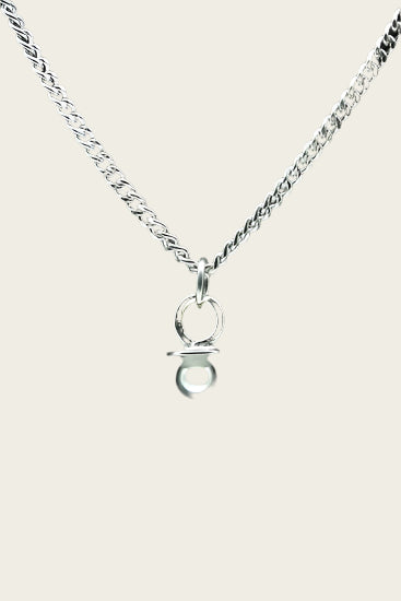 Zilveren Speen ketting hanger - 1