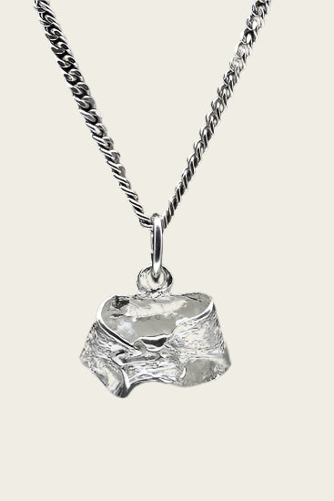Zilveren Luierbroek ketting hanger