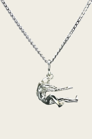 Zilveren Touwtrekker ketting hanger - 2