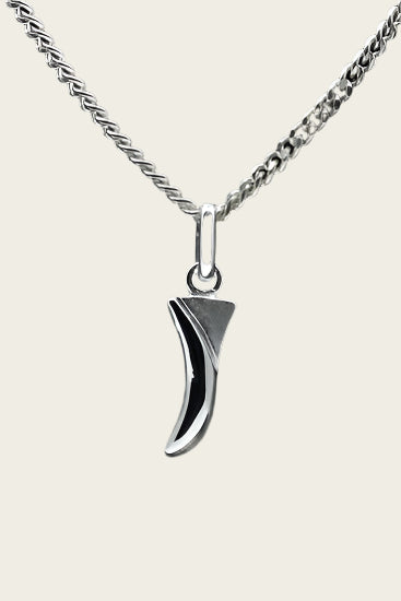 Zilveren Letter I ketting hanger - mat/glans