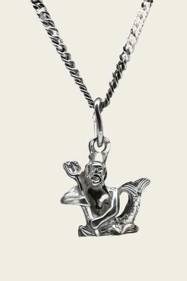 Zilveren Sterrenbeeld Waterman ketting hanger - klein