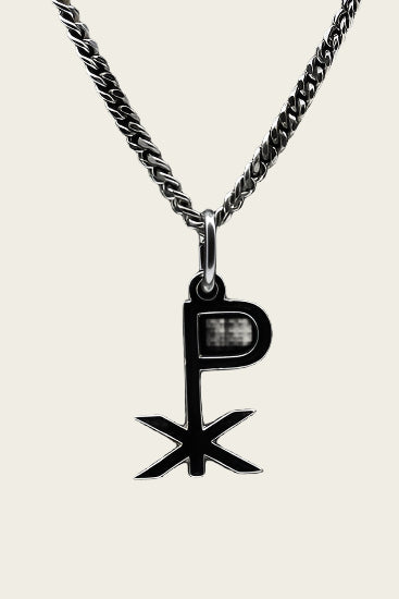Zilveren Pius X ketting hanger