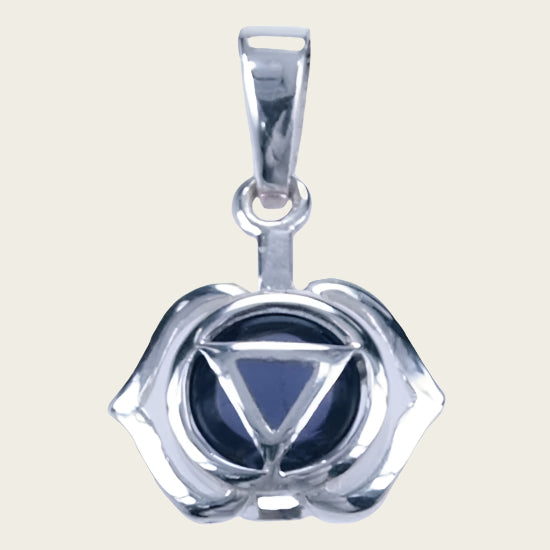 Zilveren Chakra Hoofd ketting hanger - Loliet