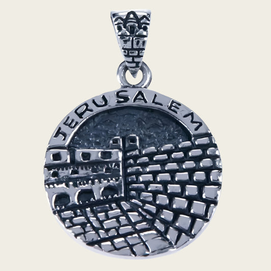 Zilveren Klaagmuur - Westmuur jeruzalem ketting hanger
