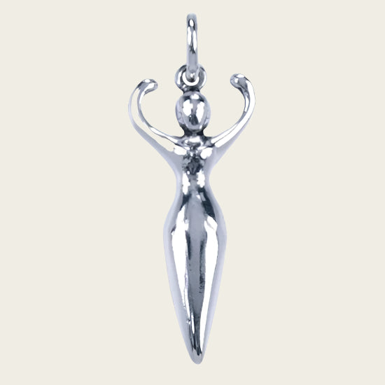 Zilveren Gaia ketting hanger