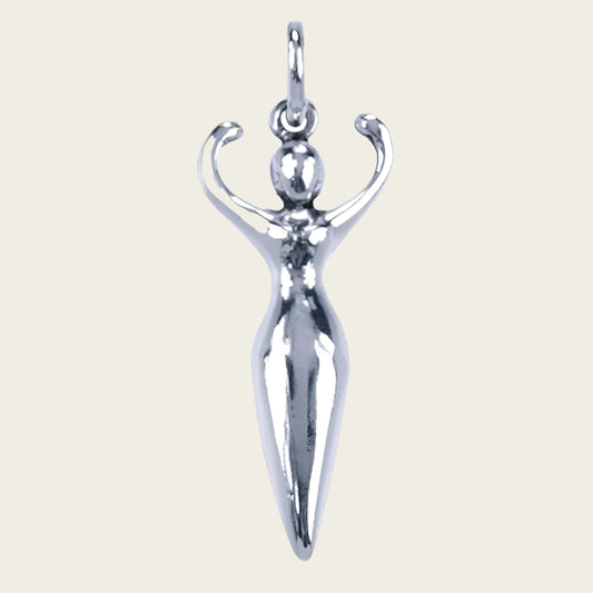 Zilveren Gaia ketting hanger