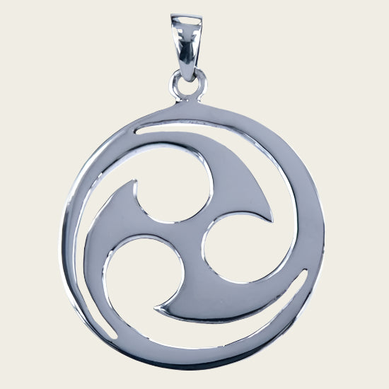 Zilveren Mitsu Domo ketting hanger