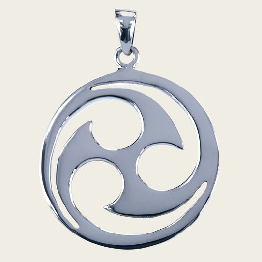 Zilveren Mitsu Domo ketting hanger