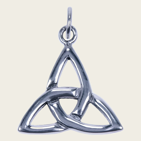 Zilveren Keltische Triqueta ketting hanger