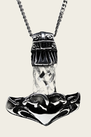 Zilveren Hamer van Thor - 2 ketting hanger