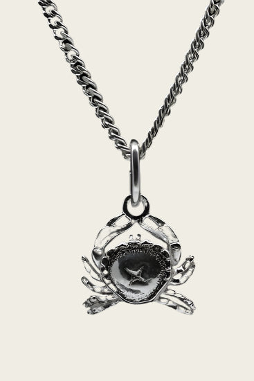 Zilveren Kroon ketting hanger - 2