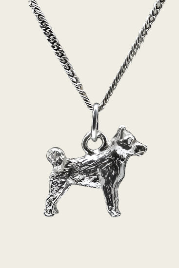 Silver Ainu Necklace Pendant - Large
