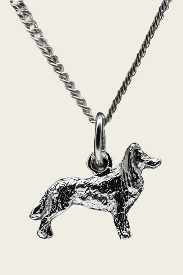Silver Barb Necklace Pendant - Large