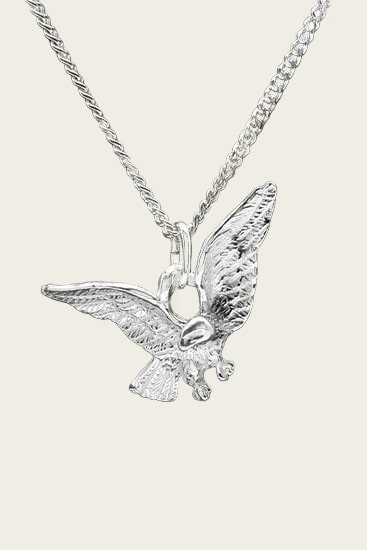 Zilveren Arend ketting hanger