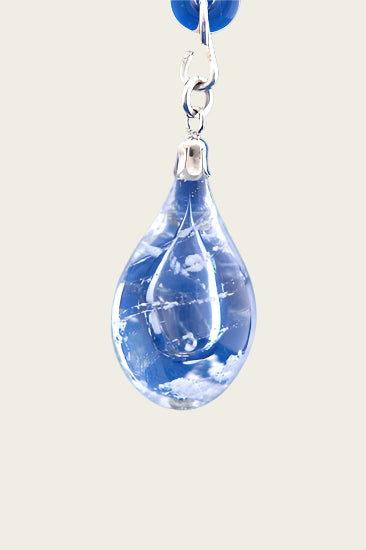Ashes &amp; memorial pendant fusion in glass hand blown