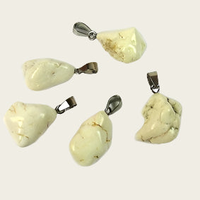 Magnesiet edelsteen ketting hanger rvs
