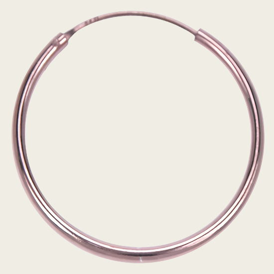 Silver Earrings 60 mm - rose gold plated