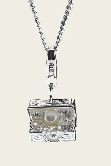 Silver Treasure Chest pendant and/or charm
