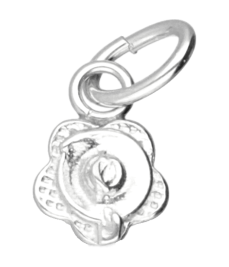 Zilveren Vergeetmijnietje klein  ketting hanger