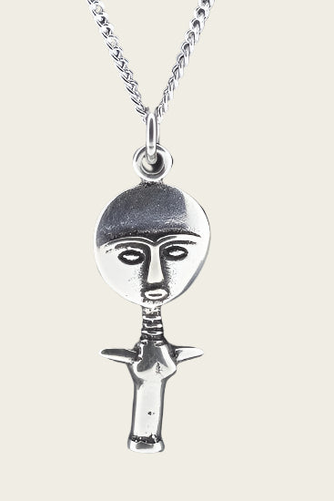 Silver Ashanti Fertility Symbol Necklace Pendant